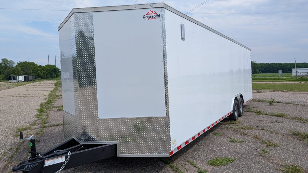 8' 6"x28' Rock Solid Cargo Enclosed Car Hauler