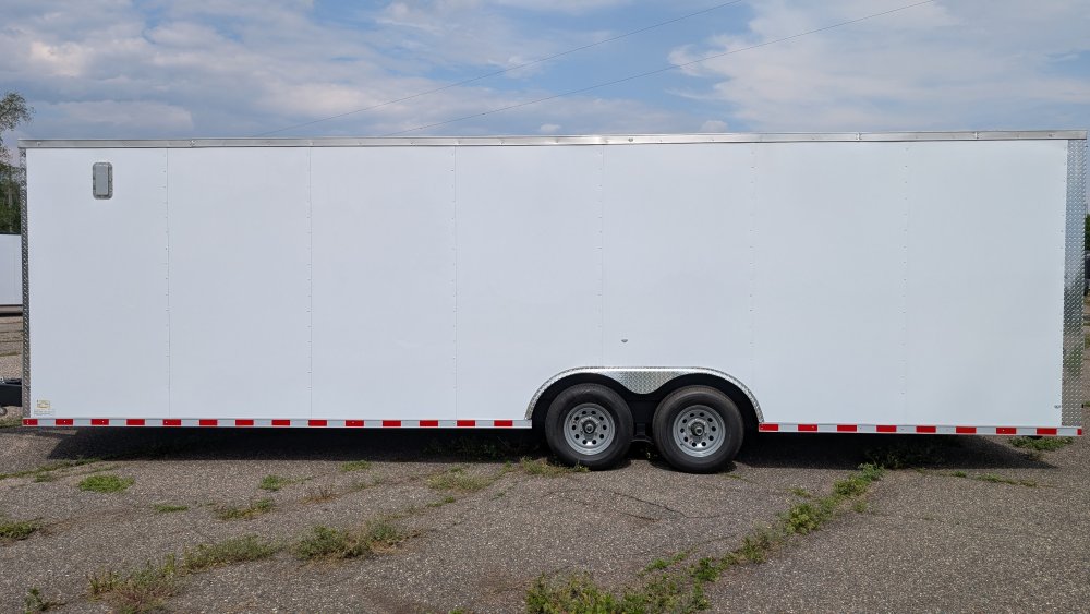 8' 6"x28' Rock Solid Cargo Enclosed Car Hauler