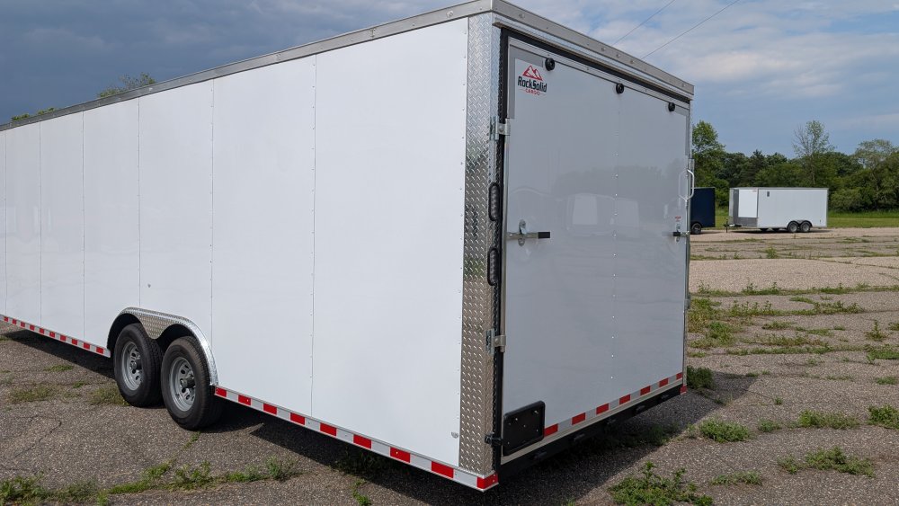 8' 6"x28' Rock Solid Cargo Enclosed Car Hauler