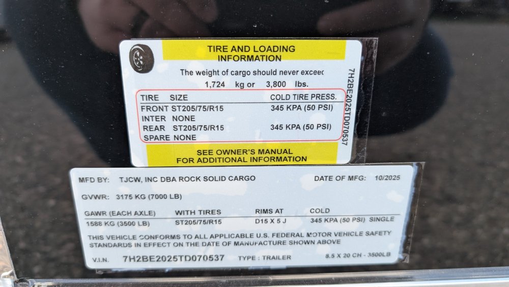 8' 6"x20' Rock Solid Cargo Enclosed Cargo