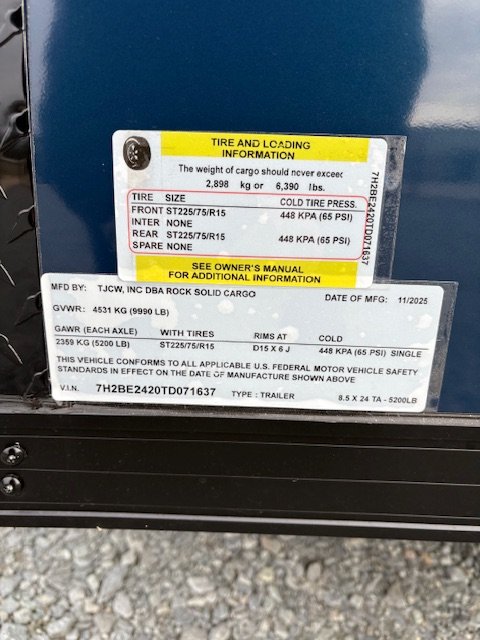 8' 6"x24' Rock Solid Cargo Enclosed Cargo