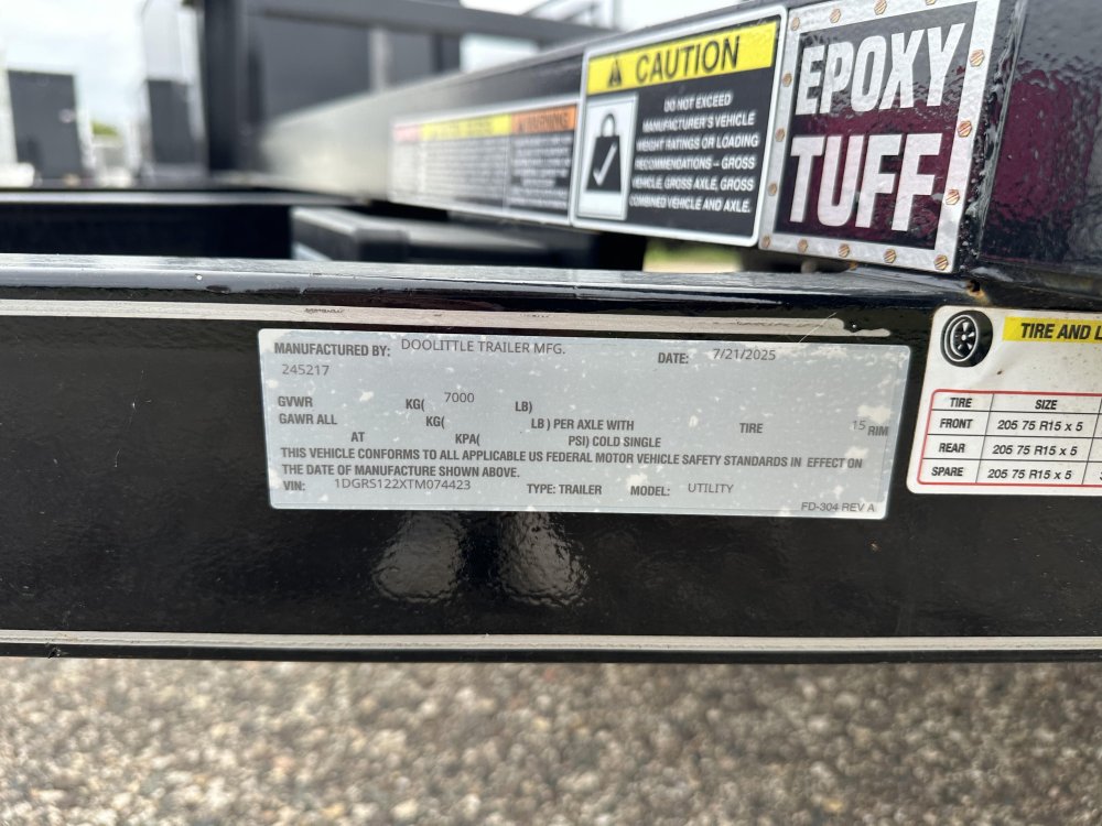 77"x12' Doolittle Utility