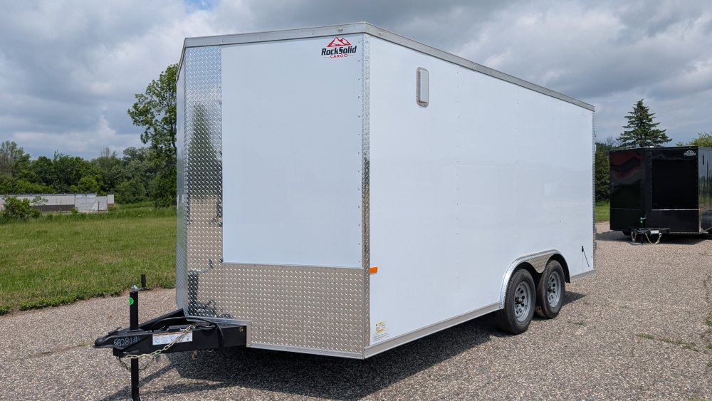 8' 6"x16' Rock Solid Cargo Enclosed Car Hauler