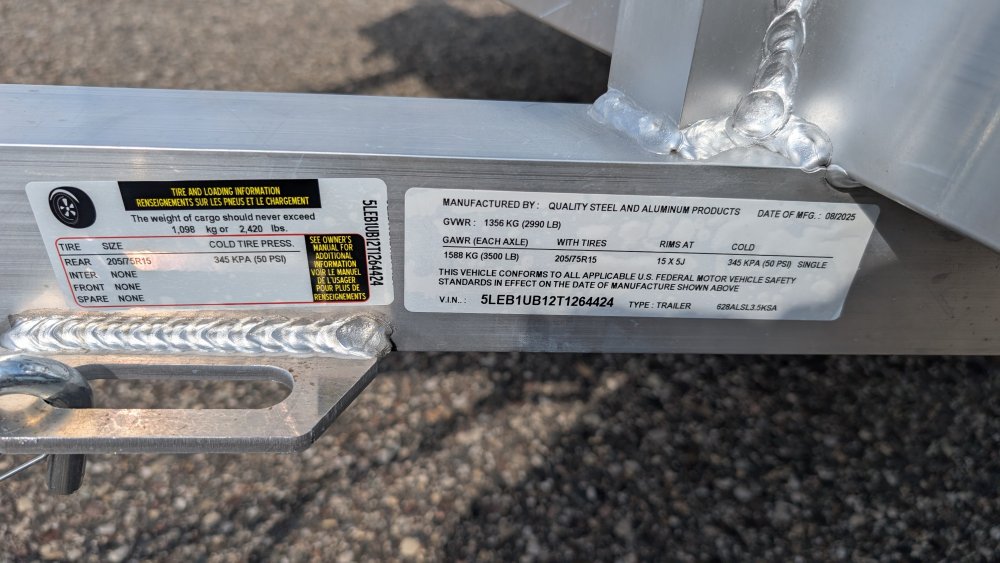 62"x8' Quality Steel & Aluminum Utility