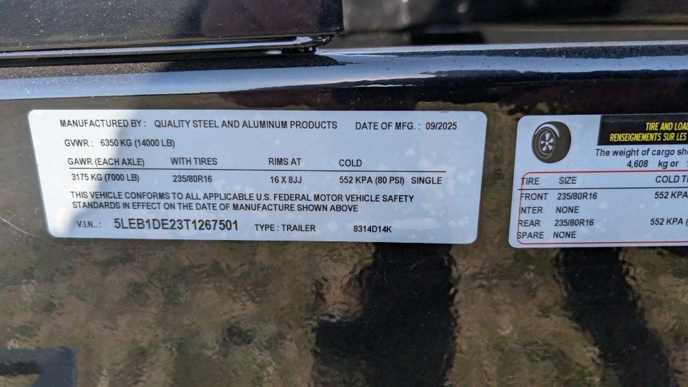 83"x14' Quality Steel & Aluminum Dump