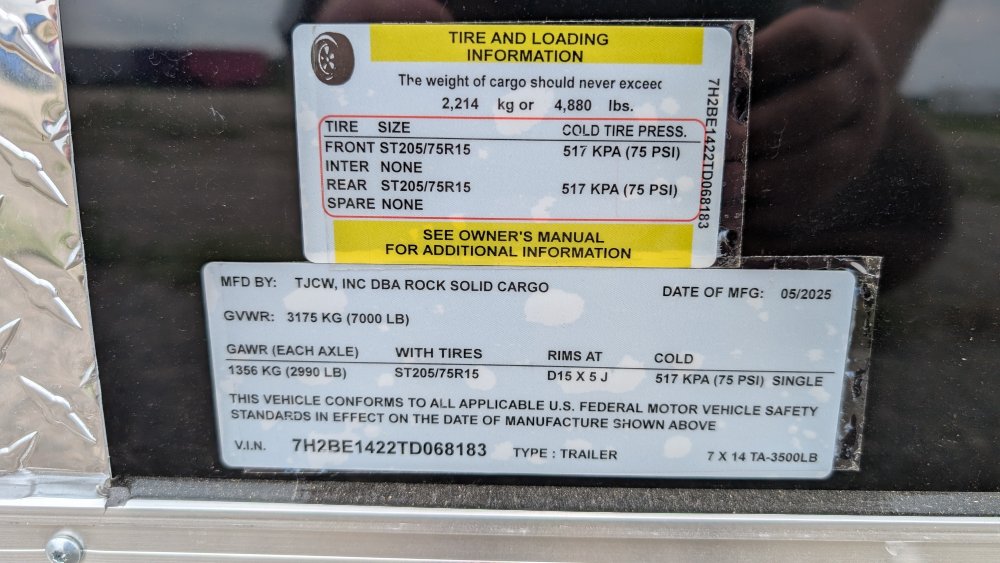 7'x14' Rock Solid Cargo Enclosed Cargo