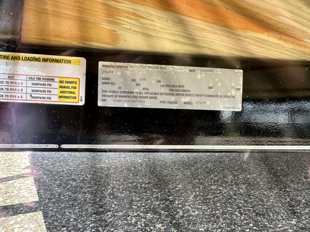 77"x14' Doolittle Utility