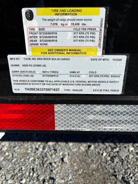 8' 6"x36' Rock Solid Cargo Enclosed Cargo