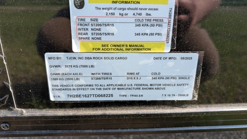 7'x16' Rock Solid Cargo Enclosed Cargo