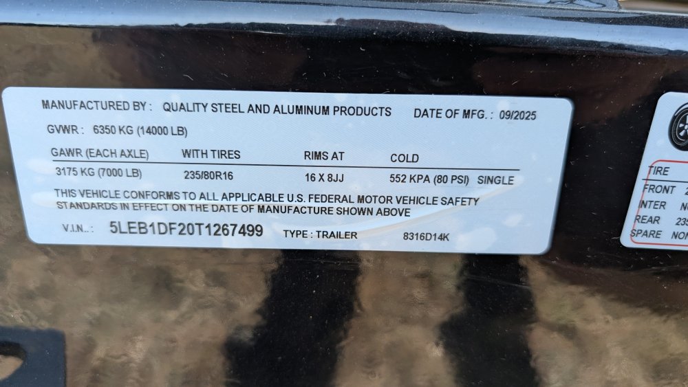 83"x16' Quality Steel & Aluminum Dump