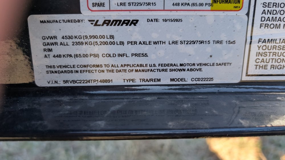 102"x22' LAMAR Flatbed Car Hauler