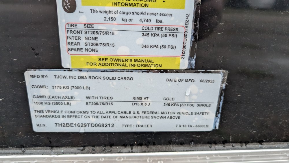 7'x16' Rock Solid Cargo Enclosed Cargo