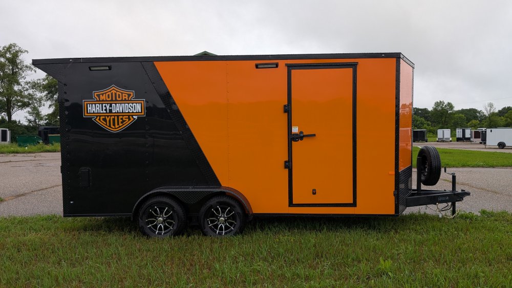 7'x16' Rock Solid Cargo Enclosed Car Hauler
