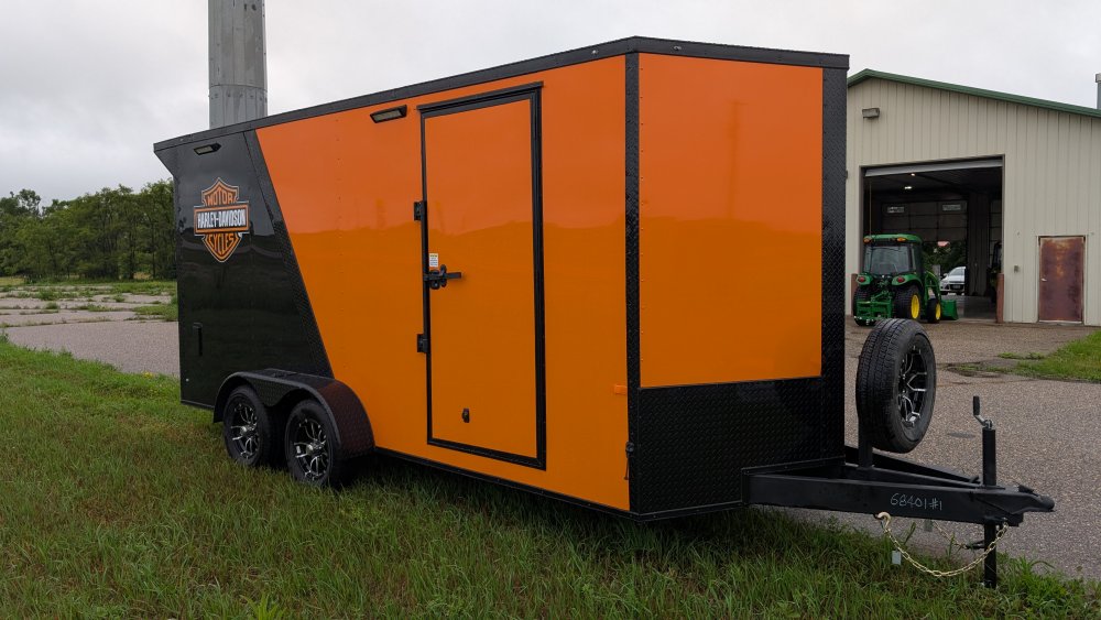 7'x16' Rock Solid Cargo Enclosed Car Hauler