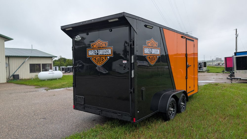7'x16' Rock Solid Cargo Enclosed Car Hauler