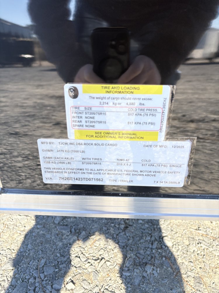 7'x14' Rock Solid Cargo Enclosed Cargo