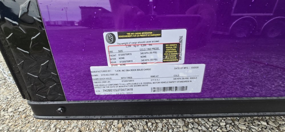 6'x12' Rock Solid Cargo Enclosed Cargo