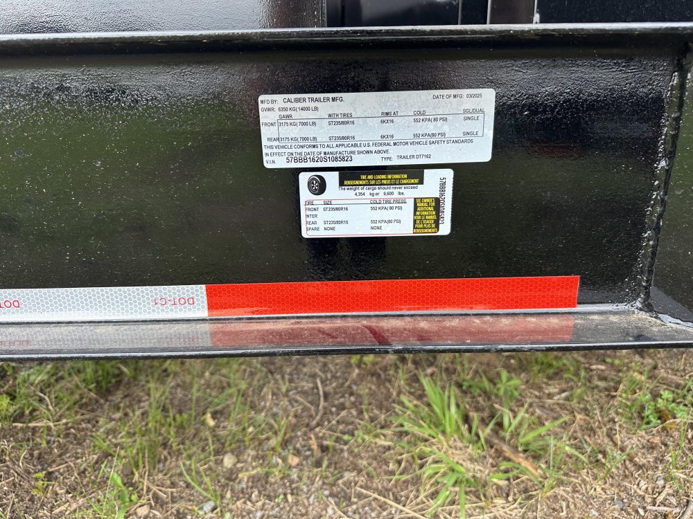 7'x16' Caliber Dump
