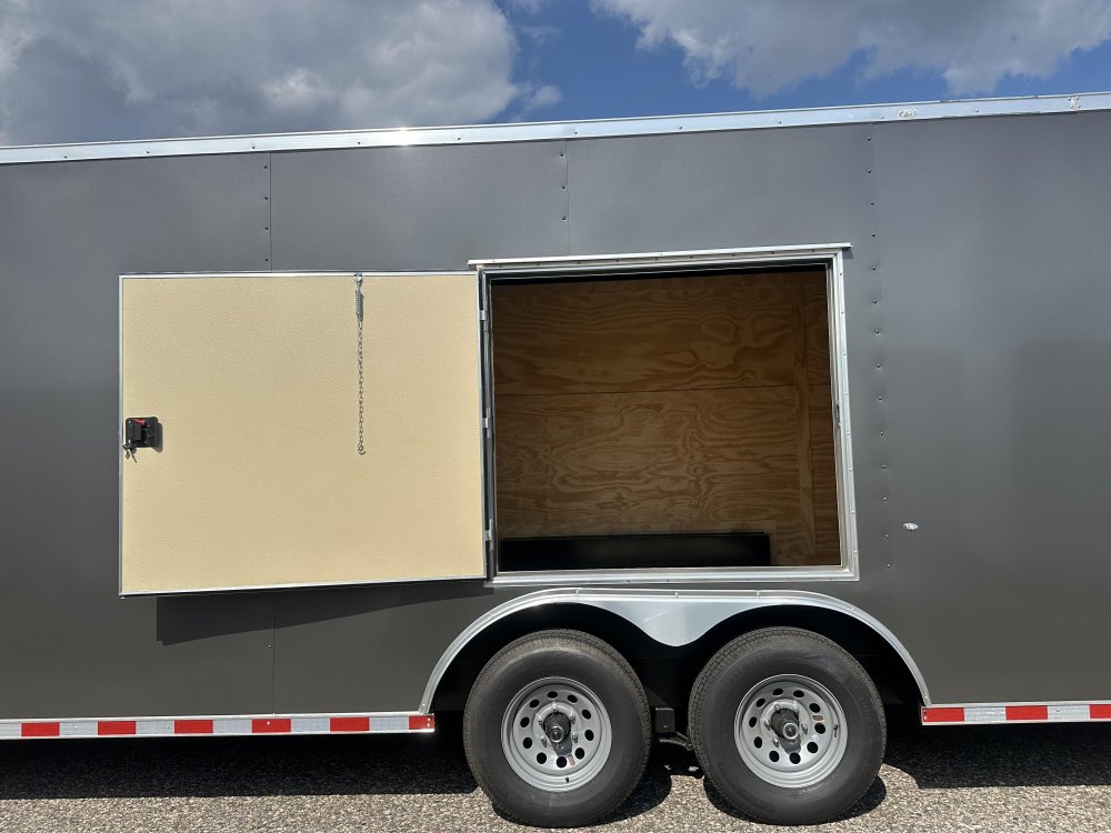 8.5'x28' Rock Solid Cargo Enclosed Car Hauler