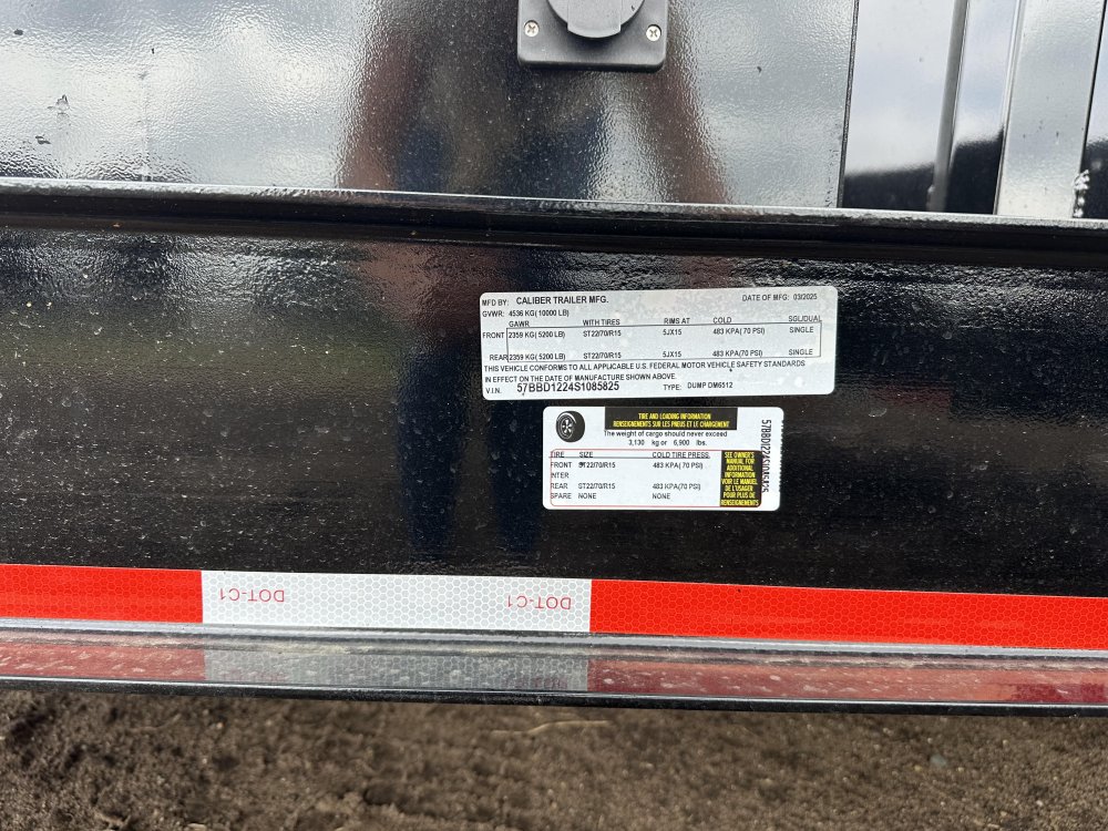 6.5'x12' Caliber Dump