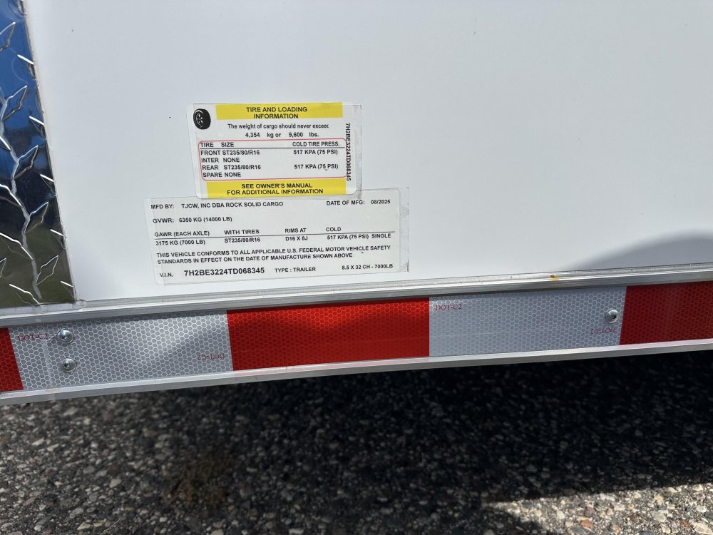 8.5'x32' Rock Solid Cargo Enclosed Car Hauler