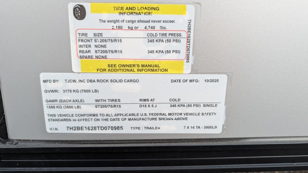 7'x16' Rock Solid Cargo Enclosed Cargo