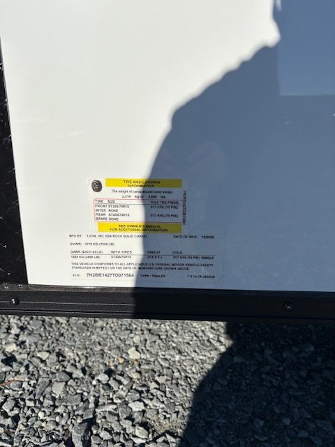 7'x14' Rock Solid Cargo Enclosed Cargo