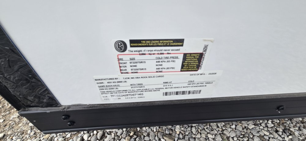 8' 6"x24' Rock Solid Cargo Enclosed Car Hauler