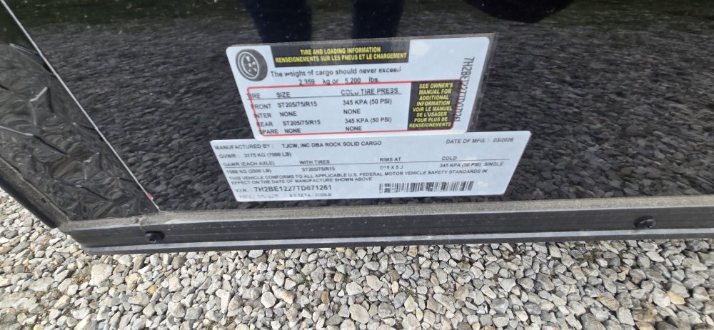 6'x12' Rock Solid Cargo Enclosed Cargo