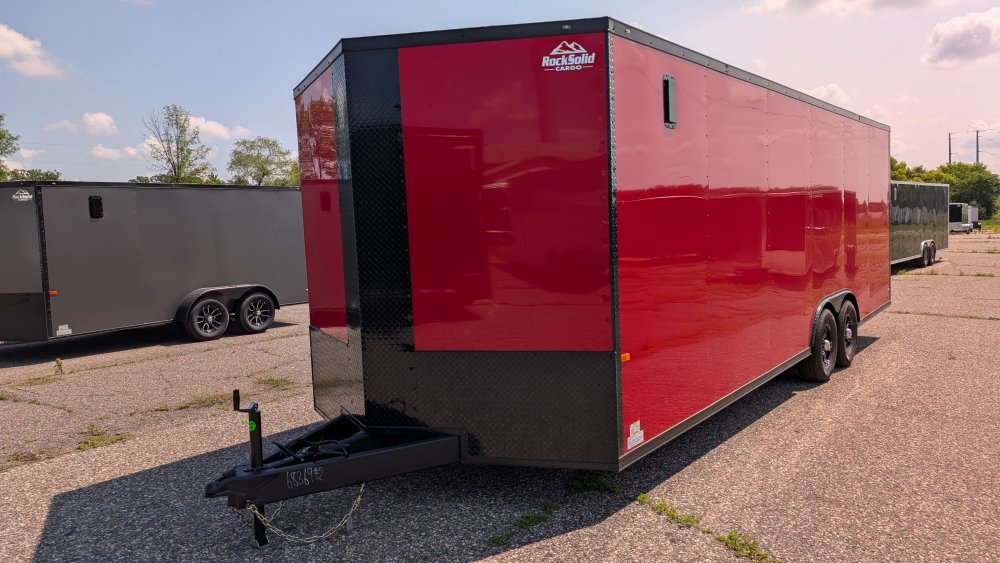 8' 6"x24' Rock Solid Cargo Enclosed Car Hauler