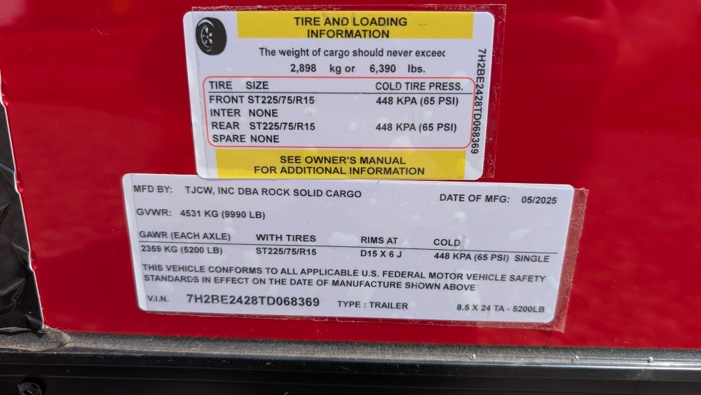 8' 6"x24' Rock Solid Cargo Enclosed Car Hauler