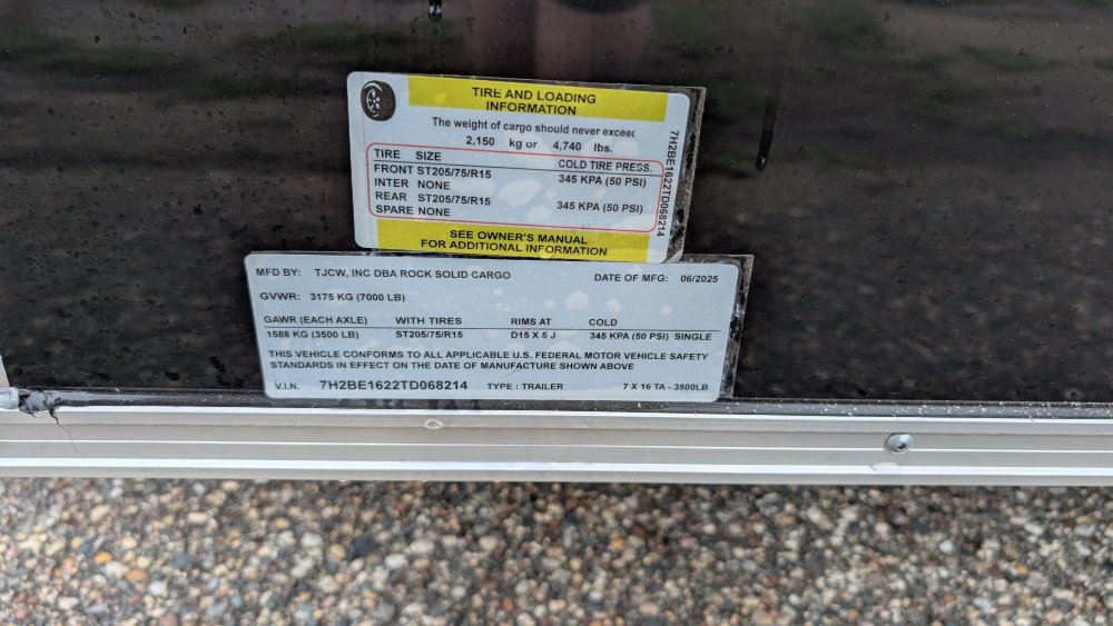 7'x16' Rock Solid Cargo Enclosed Cargo