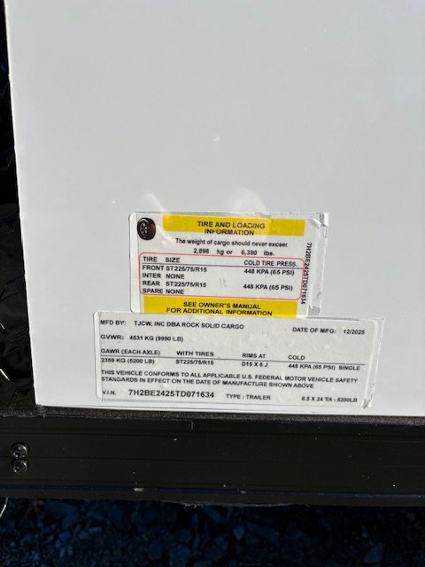 8' 6"x24' Rock Solid Cargo Enclosed Cargo