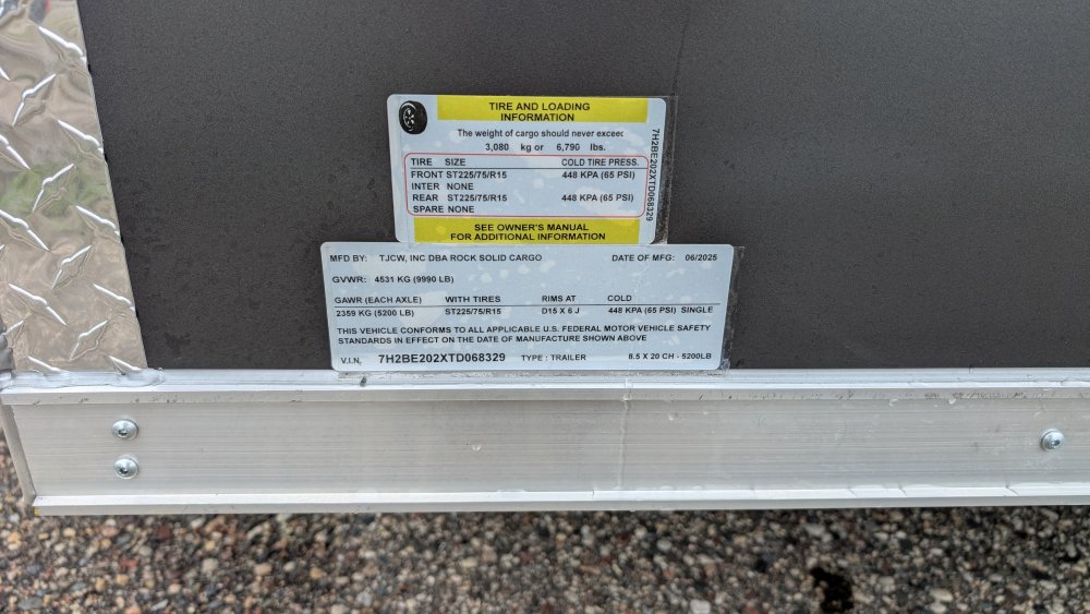 8.5'x20' Rock Solid Cargo Enclosed Cargo