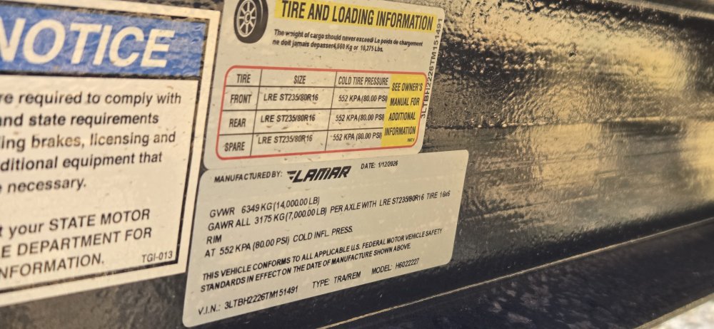 102"x22' Lamar Equipment