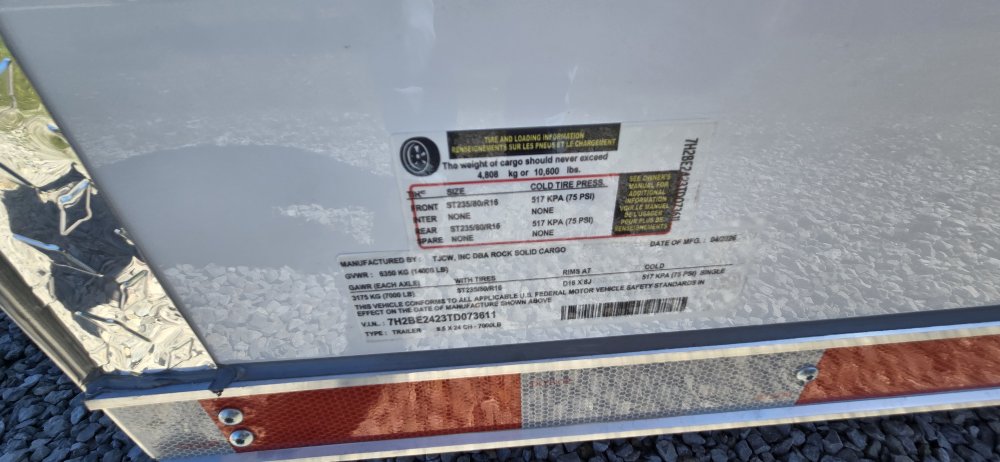 8' 6"x24' Rock Solid Cargo Enclosed Car Hauler