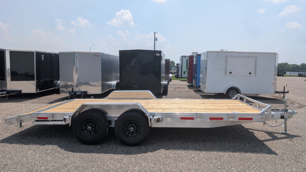 83"x18' Quality Steel & Aluminum Flatbed Car Hauler