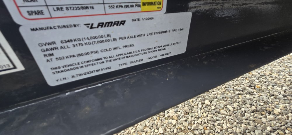 83"x20' Lamar Equipment