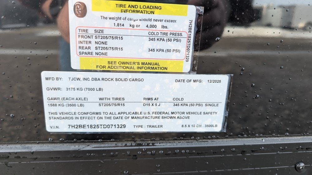 8' 6"x18' Rock Solid Cargo Enclosed Cargo