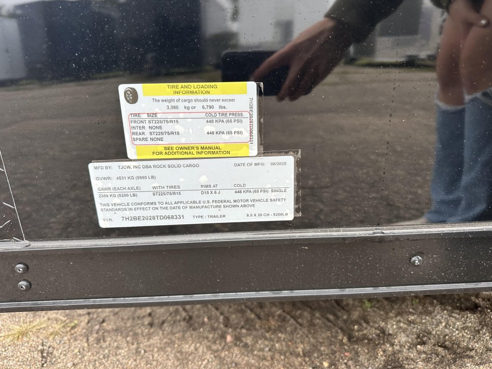 8.5'x20' Rock Solid Cargo Enclosed Cargo