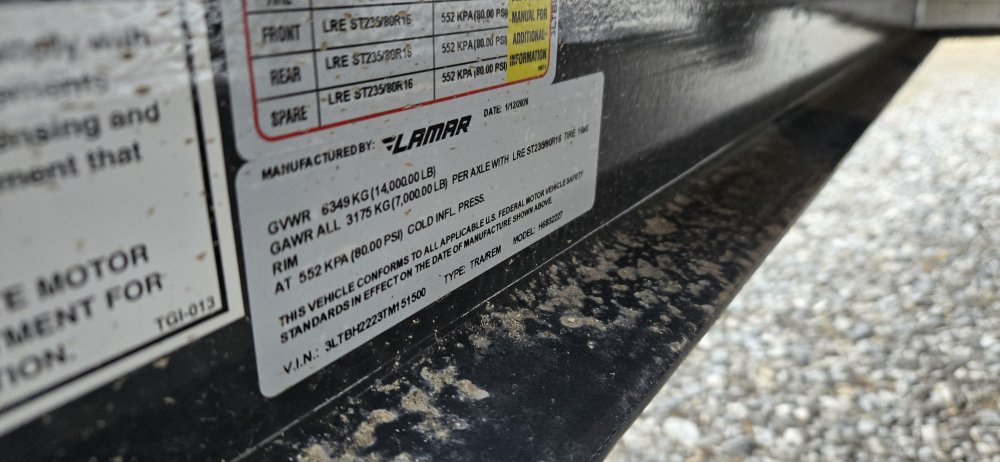 83"x22' Lamar Equipment