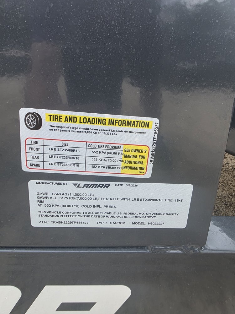 102"x22' Lamar Equipment