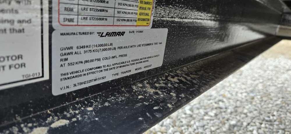 83"x22' Lamar Equipment