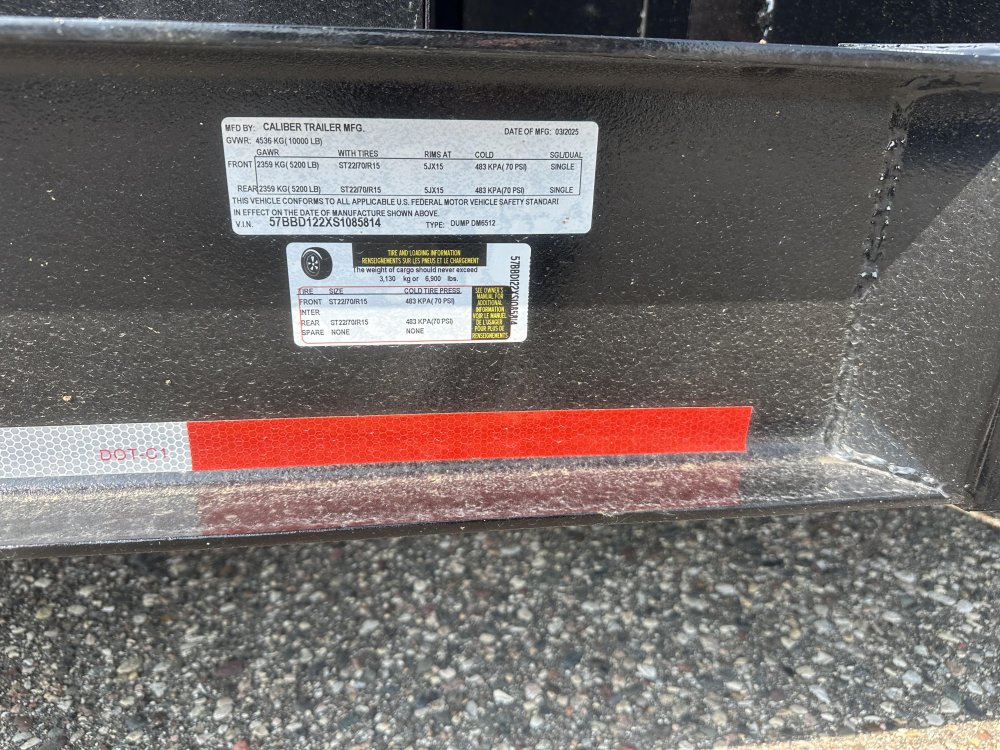 6.5'x12' Caliber Dump