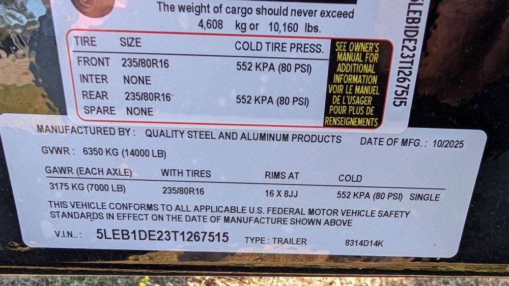 83"x14' Quality Steel & Aluminum Dump