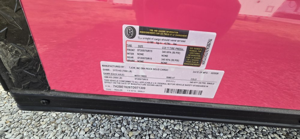 7'x16' Rock Solid Cargo Enclosed Cargo