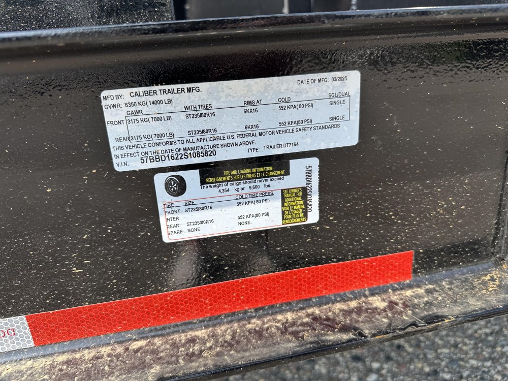 7'x16' Caliber Dump