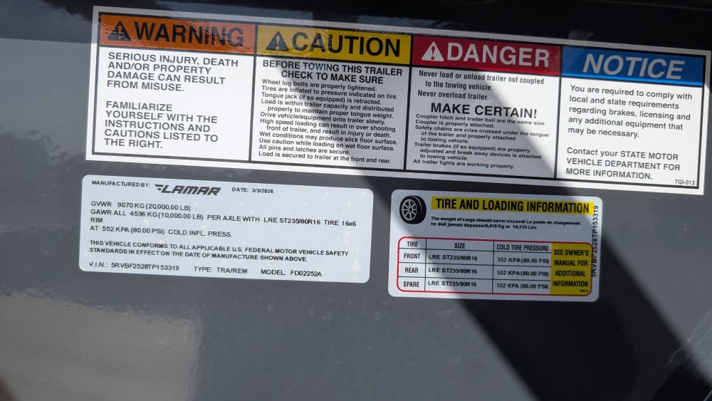 102"x25' Lamar Equipment