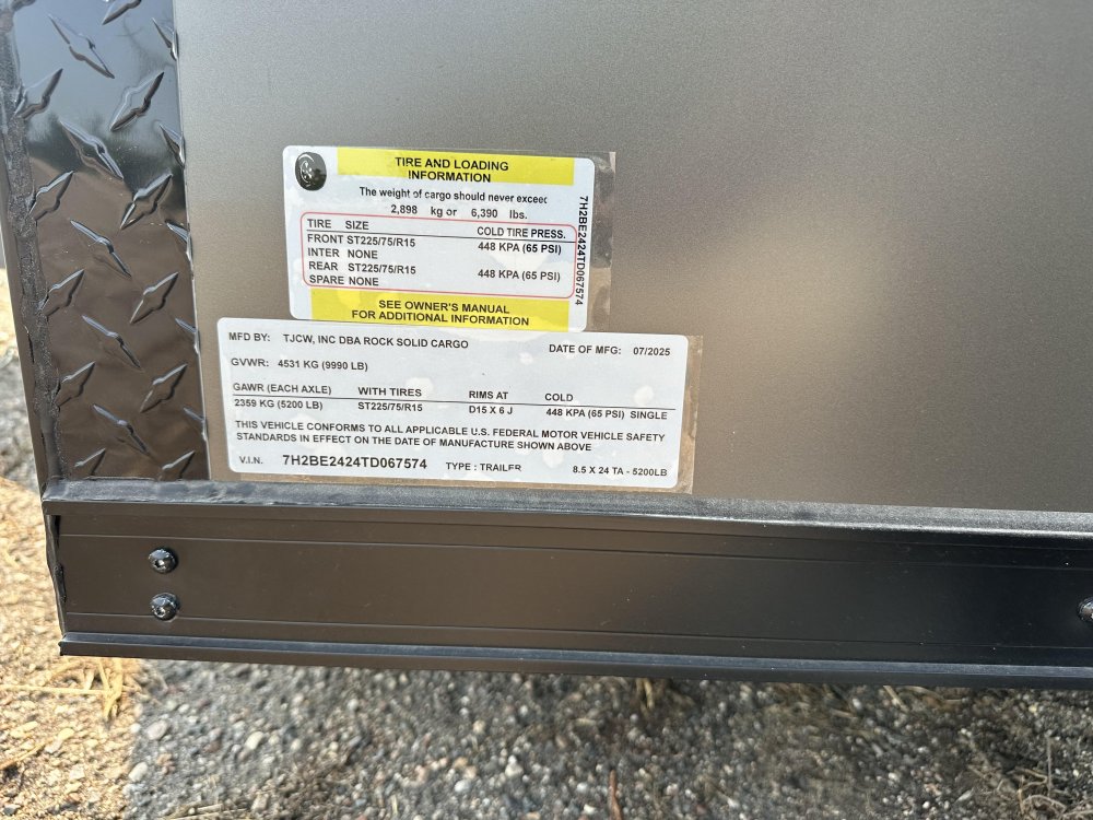 8.5'x24' Rock Solid Cargo Enclosed Cargo