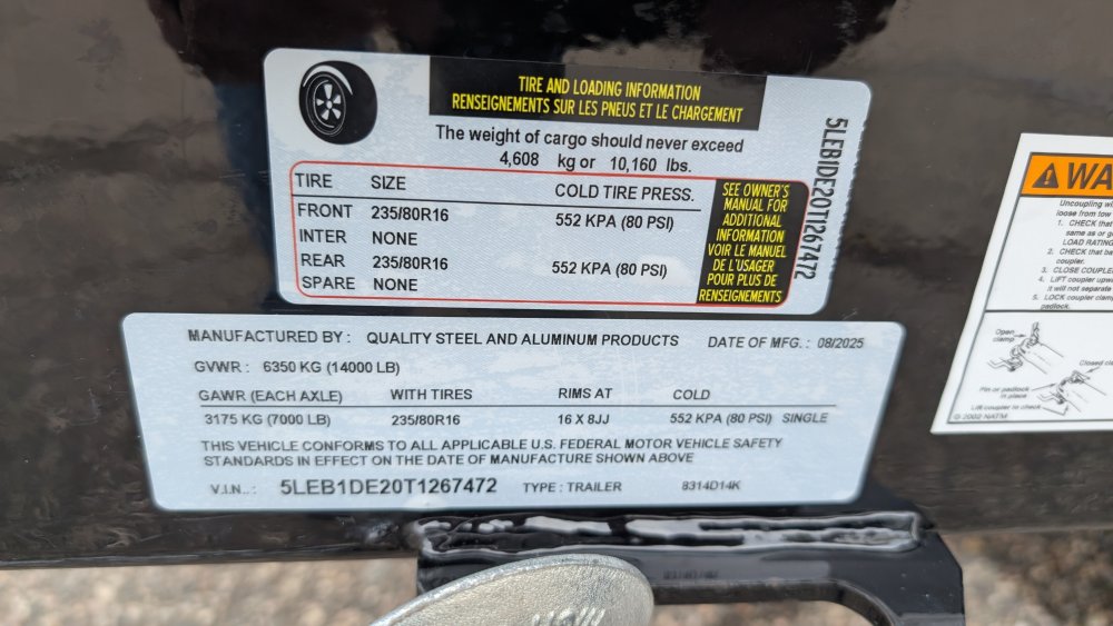 83"x14' Quality Steel & Aluminum Dump